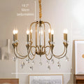 Imperial Crystal Chandelier 8-light version with adjustable 50cm chain and crystal accents