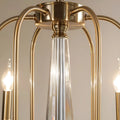Imperial Crystal Chandelier faceted crystal center column detail