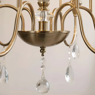 Crystal Chandelier teardrop crystal pendant detail