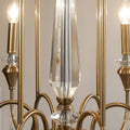 Imperial Crystal Chandelier elongated tapered crystal prism centerpiece