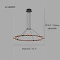 MIRODEMI® Ring Design LED Rose Gold Decor Hanging Chandelier For Living Room | For Bedroom | For Dinning Room Luxury Lighting | Home Decor