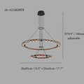 MIRODEMI® Ring Design LED Rose Gold Decor Hanging Chandelier For Living Room | For Bedroom | For Dinning Room Luxury Lighting | Home Decor