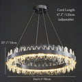 Round|Crystal|LED|Hanging|Bright|Modern|Creative|Chandelier