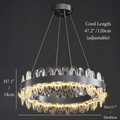Crystal|Round|LED|Bright|Elegant|Chandelier|Warm|Light|Cold|Light|Modern