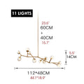 Ischia | Luxury Molecular-Shaped Chandelier for Living Room, Kitchen