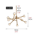 Ischia | Luxury Molecular-Shaped Chandelier for Living Room, Kitchen