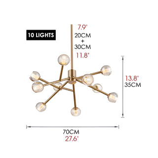 Ischia | Luxury Molecular-Shaped Chandelier for Living Room, Kitchen