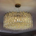 MIRODEMI Modern Luxury Drum Crystal LED Chandelier in Creative Design for Living Room, Bedroom 