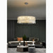 MIRODEMI Modern Luxury Drum Crystal LED Chandelier in Creative Design for Living Room, Bedroom 