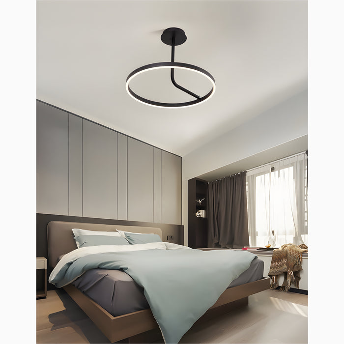 Isnello | Round Ceiling Mounted Lamp For Bedroom, Dining Room