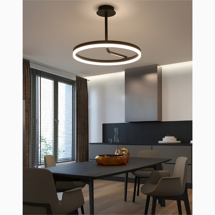 Isnello | Round Ceiling Mounted Lamp For Bedroom, Dining Room