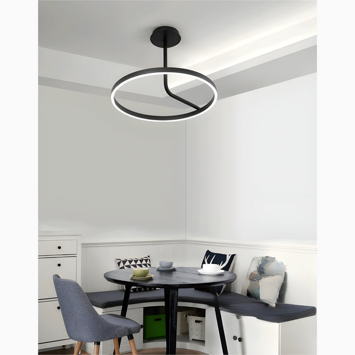 Isnello | Round Ceiling Mounted Lamp For Bedroom, Dining Room