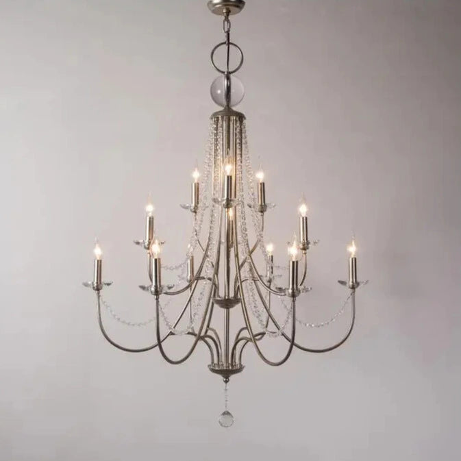 Elegant Candle-Shaped Pendant Chandelier from Mirodemi for Living Room