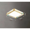 Square|LED|Copper|Ceiling|Lamp|Bedroom|Gold|Living|Dining|Luxury|Elegant|Modern