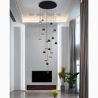 Laigueglia | Crystal LED Chandelier with Hanging Balls