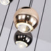 Laigueglia | Crystal LED Chandelier with Hanging Balls Small Details