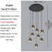 Laigueglia | Crystal LED Chandelier with Hanging Balls Sizes