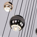 Laigueglia | Crystal LED Chandelier with Hanging Balls Details