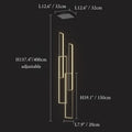 Lavagna | Ultramodern Rectangle Hanging LED Chandelier