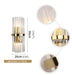 Copper|Crystal|Luxury|LED|Wall|Lamp|Sconce