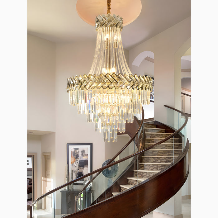 Juan-les-Pins | Big Luxury Crystal Chandelier Opulent Elegance from Mirodemi for Hallway 