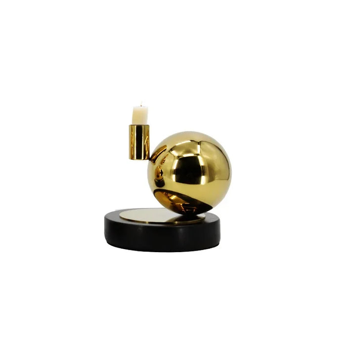 Gold|Steel|Balls|Candle|Holder|Luxury|Living|Bedroom|Dining