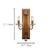 Metal and Crystal Wall Sconce from Mirodemi for Home Decor