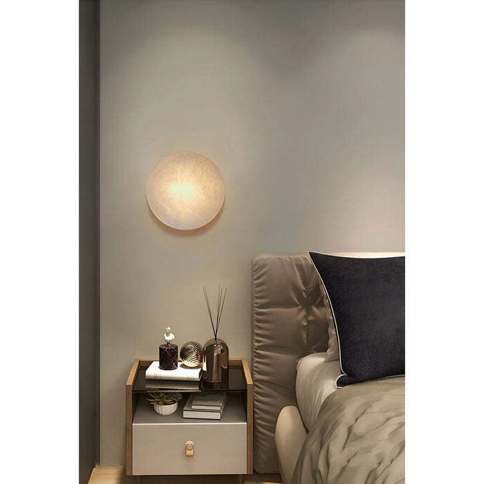 White|Sphere|Wall|Sconce|Lamp|Marble|Luxury|Bedside|Living