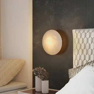 White|Sphere|Wall|Sconce|Lamp|Marble|Luxury|Bedside|Living