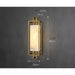 Marble|Wall|Sconce|Lamp|Gold|Black|Living|Bedroom|Elegant|Luxury