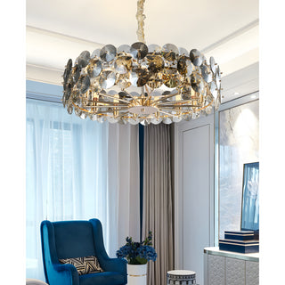 MIRODEMI Aalst | Modern Gold Chandelier for Living Room