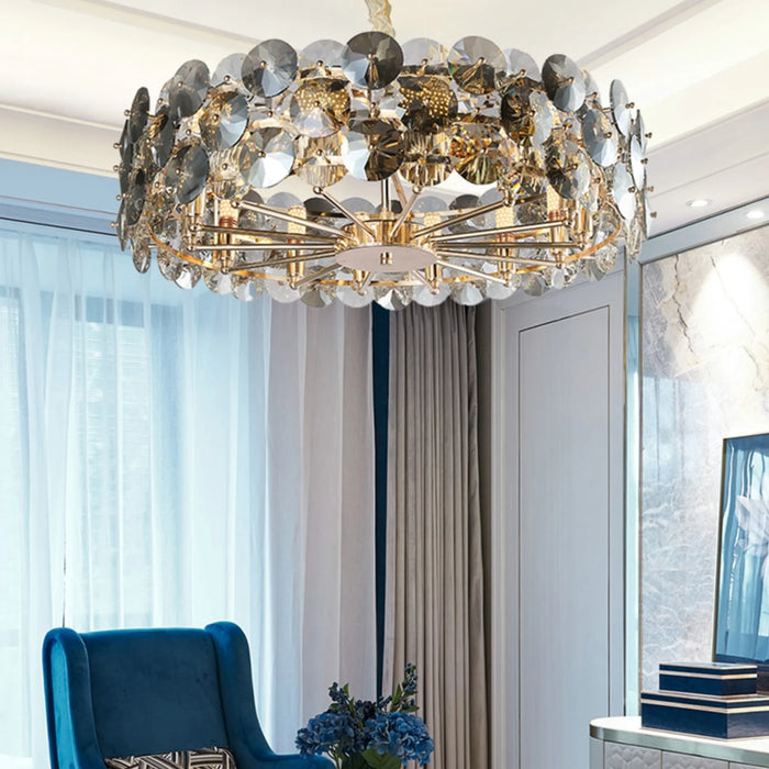 MIRODEMI® Aalst | Modern Gold Chandelier for Living Room