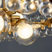 MIRODEMI® Abbadia Cerreto | Magical Gold Rectangle Colorful Crystal Chandelier for Dining Room