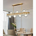 MIRODEMI® Abbadia Cerreto | Gold Rectangle Colorful Crystal Chandelier for Kitchen Table 