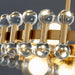 MIRODEMI® Abbadia Cerreto | Classy Gold Rectangle Colorful Crystal Chandelier for Dining Room