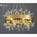 MIRODEMI® Abbadia San Salvatore | Lovely Golden Rectangle Colorful Crystal Chandelier for Living room