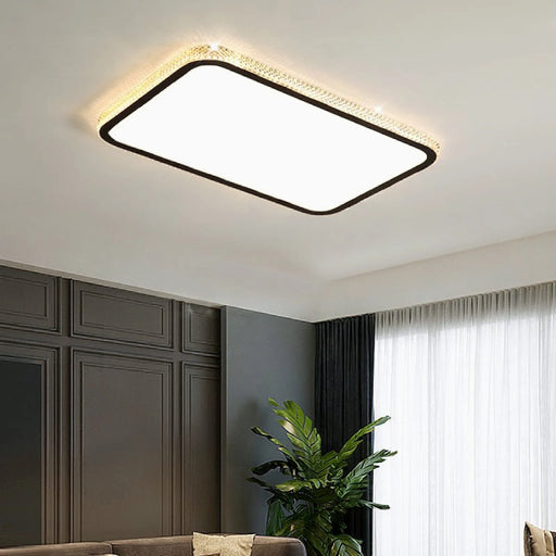 MIRODEMI® Abbiategrasso | Rectangle Crystal LED Ceiling Lamp