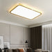 MIRODEMI® Abbiategrasso | Rectangle gold Crystal LED Ceiling Light