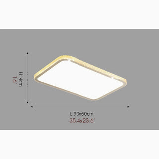 MIRODEMI® Abbiategrasso | Rectangle Crystal LED Ceiling Light sizes