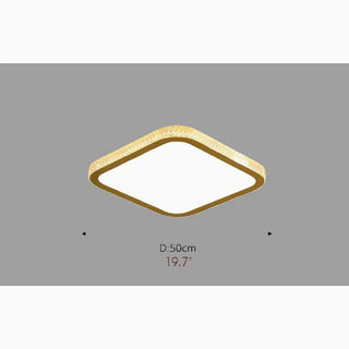 MIRODEMI® Abetone | Square Crystal LED Ceiling Light 50cm