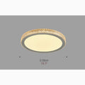 MIRODEMI® Abriola | Round golden Crystal LED Ceiling Light