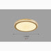 MIRODEMI® Abriola | Round golden Ceiling Light