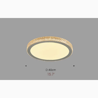 MIRODEMI® Abriola | Round Crystal LED Ceiling Lamp