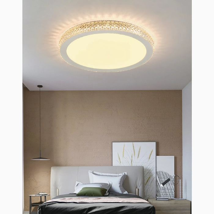 MIRODEMI® Abriola | Round Crystal LED Ceiling Light