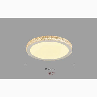 MIRODEMI® Abriola | Round Crystal LED Ceiling Lamp 15,7 