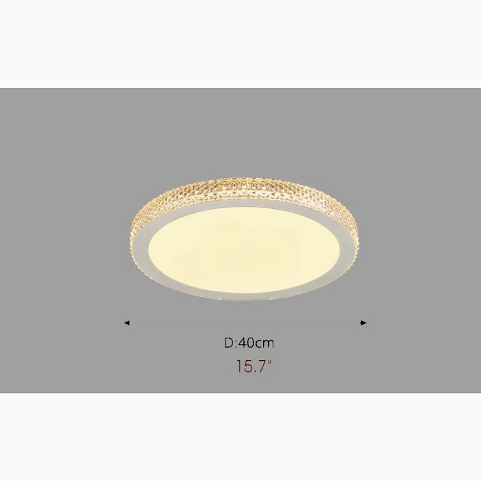 MIRODEMI® Abriola | Round Crystal LED Ceiling Lamp 15,7 