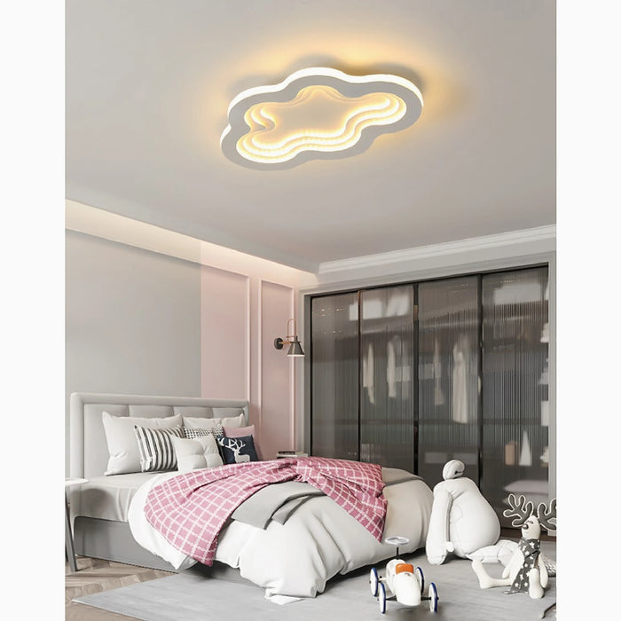 MIRODEMI® Acate | Minimalist Cloud LED Ceiling Light For Kids Room warm
