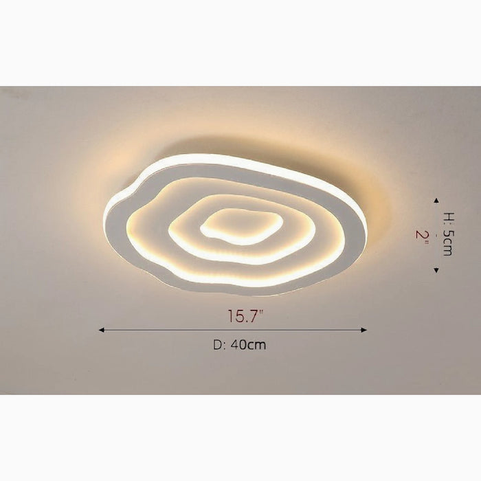 MIRODEMI® Accadia | Minimalist Wave LED Ceiling Light small