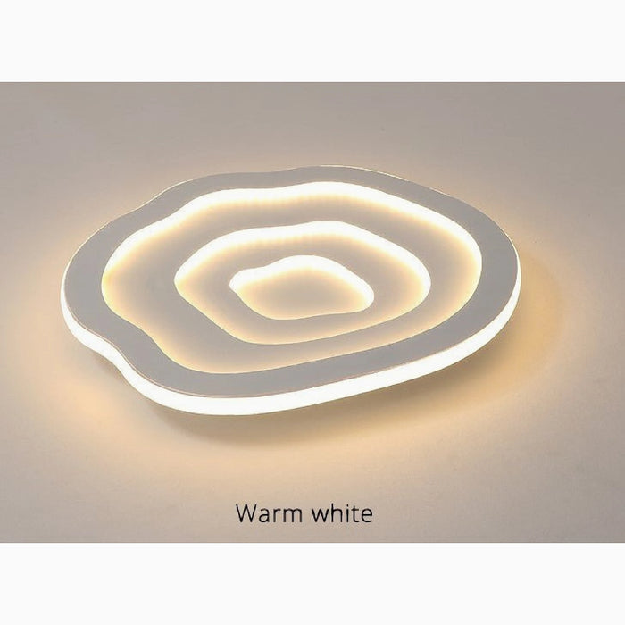 MIRODEMI® Accadia | Minimalist Wave LED Ceiling Light warm