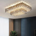 MIRODEMI® Acciano | Modern Rectangular Crystal LED Chandelier fir home